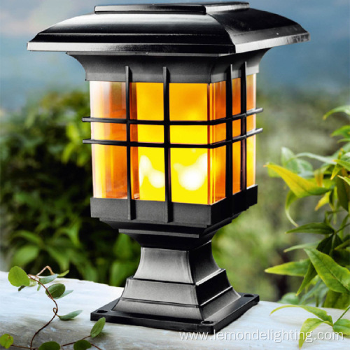 8 LED Solar Garden Landscape Flame Light